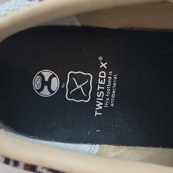 Twisted X Unisex Kids' Youth Hooey Loper Shoes size 5 Slip On Super Cute Western