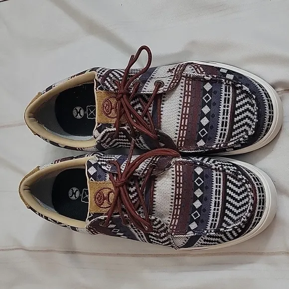 Twisted X Unisex Kids' Youth Hooey Loper Shoes size 5 Slip On Super Cute Western
