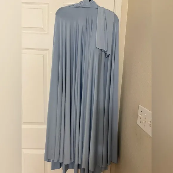 Twobirds Classic Ballgown in Dusty Blue