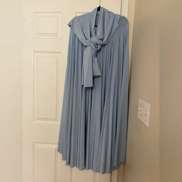 Twobirds Classic Ballgown in Dusty Blue