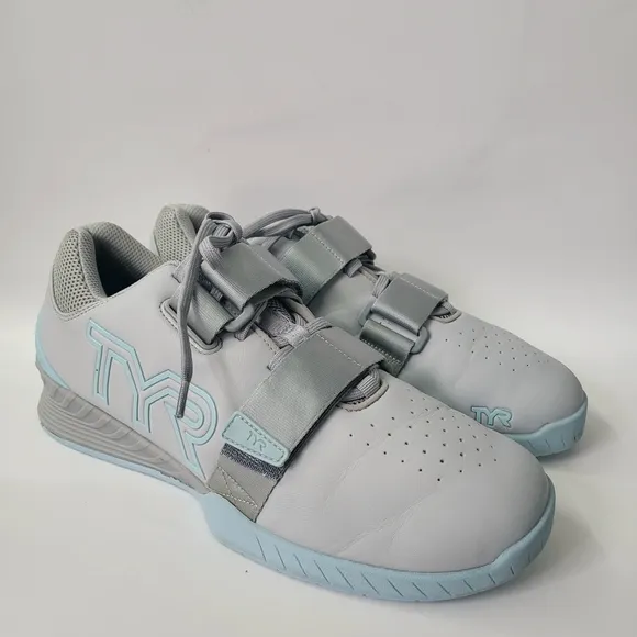 TYR Men's L-1 Lifter Squat University Size 10.5 Sneaker Shoes Grey/Mint
