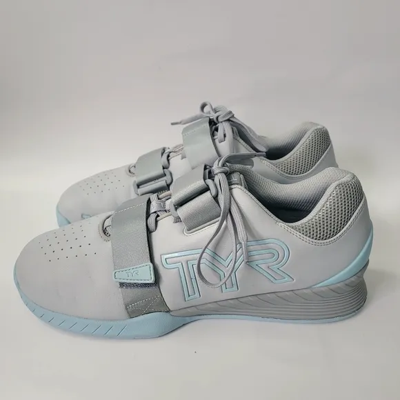 TYR Men's L-1 Lifter Squat University Size 10.5 Sneaker Shoes Grey/Mint