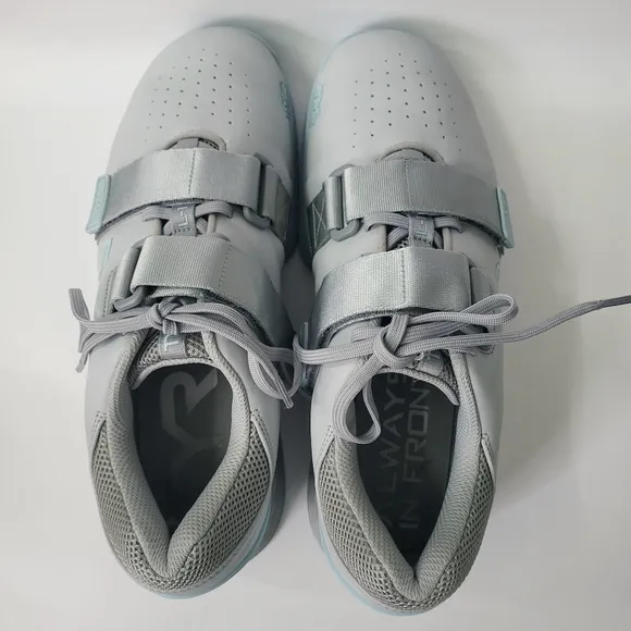 TYR Men's L-1 Lifter Squat University Size 10.5 Sneaker Shoes Grey/Mint
