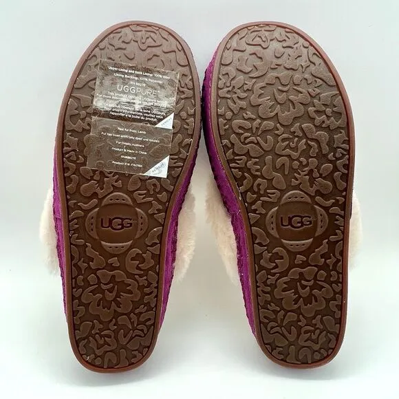 UGG Aira Tehuano Purple Passion Slippers  NWOT No Box Size 7