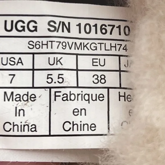 UGG Aira Tehuano Purple Passion Slippers  NWOT No Box Size 7