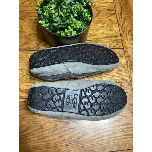 Ugg ASCOT CHARCOAL MEN’S SLIPPERS SIZE 12