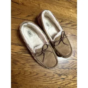 UGG Australia Alena Women's Suede Slippers - Chestnut, Size 8