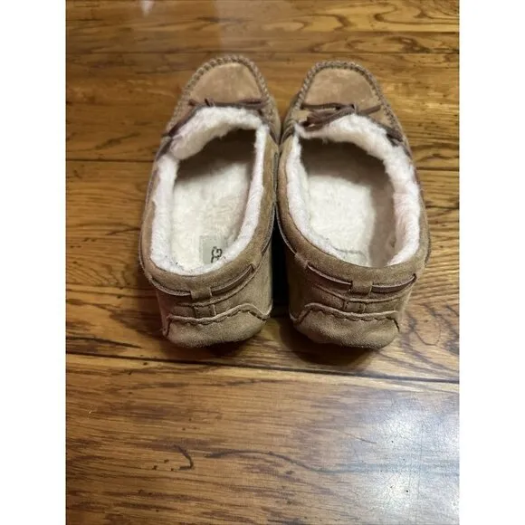UGG Australia Alena Women's Suede Slippers - Chestnut, Size 8