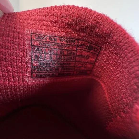 Ugg Australia Sneakers Women's 9.5 Sammy Knit Slip On Casual Comfort Red Shoe