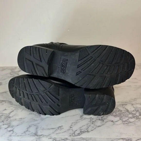 Ugg Bellevue Sheepskin Moto Boots 8