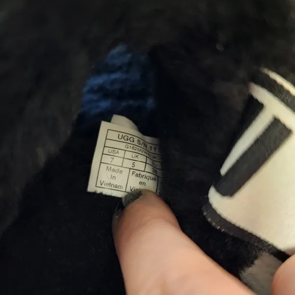 UGG Black Fluff Yeah Shearling Slippers