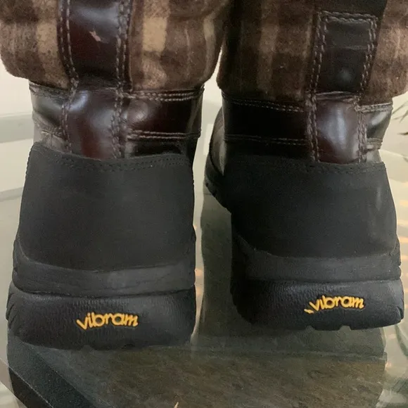 UGG ‘Butte’ Tartan Heavy-Duty WATERPROOF EVENT Plaid and Leather Boots
