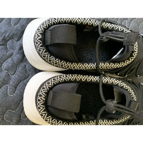 UGG CA78 TASMAN BLACK WHITE TEXTILE STRAPS SNEAKERS MEN'S SHOES SIZE US 10