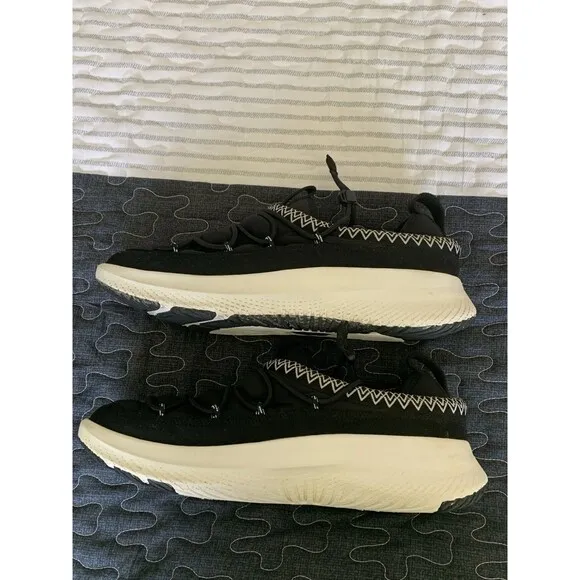 UGG CA78 TASMAN BLACK WHITE TEXTILE STRAPS SNEAKERS MEN'S SHOES SIZE US 10