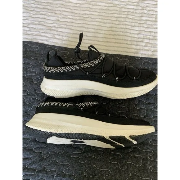 UGG CA78 TASMAN BLACK WHITE TEXTILE STRAPS SNEAKERS MEN'S SHOES SIZE US 10