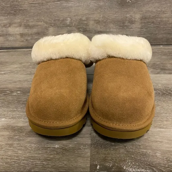 UGG |  Cluggette Fur Lined Slippers In Chestnut NEW In Box
