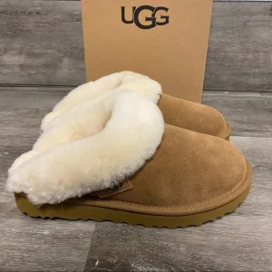 UGG |  Cluggette Fur Lined Slippers In Chestnut NEW In Box