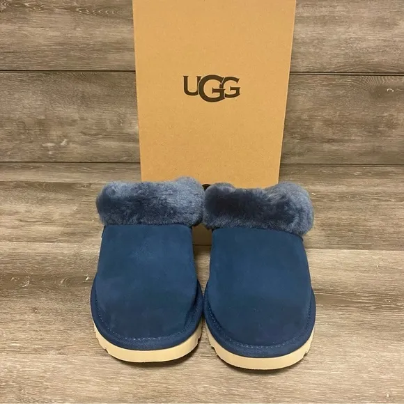 UGG | Cluggette Slippers In Navy Suede New In Box