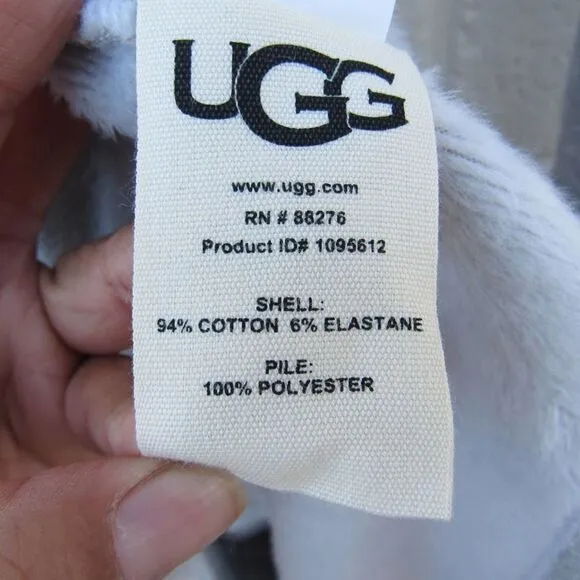 UGG DUFFIELD II FLEECE ROBE IN SEAL HEATHER SZ S
