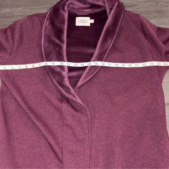 Ugg Duffield II Knit Fleece Lined Shawl Collar Robe Size Large Port Heather