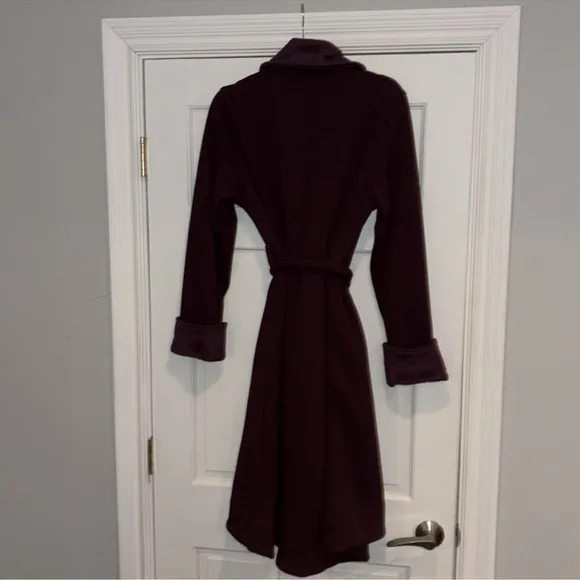 Ugg Duffield II Knit Fleece Lined Shawl Collar Robe Size Large Port Heather