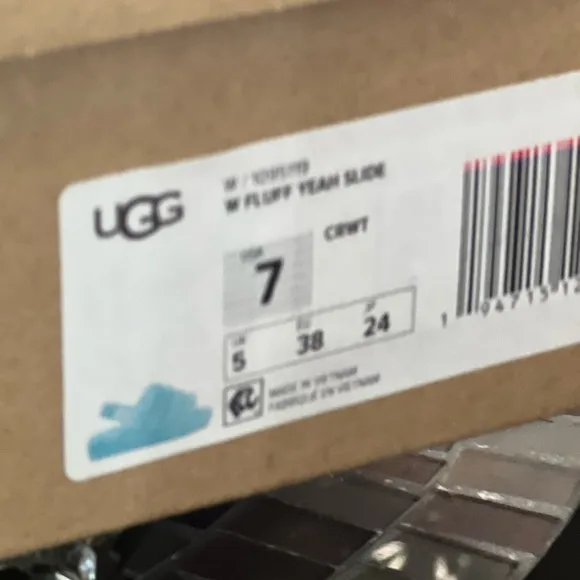 UGG Fluff Yeah Tiffany Blue Slippers RARE COLOR