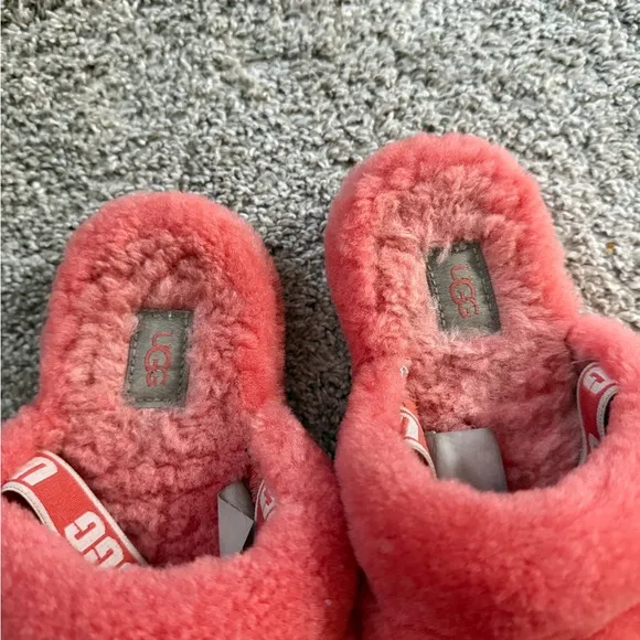 UGG Fluffy Pink Slippers