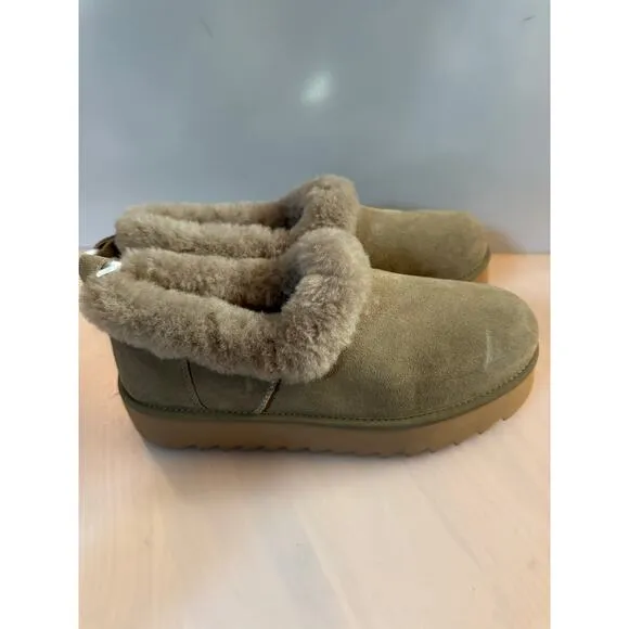UGG NITA GENUINE SHEARLING COLLAR SLIPPERS IN ANTILOPE USSIZE 11 (new)