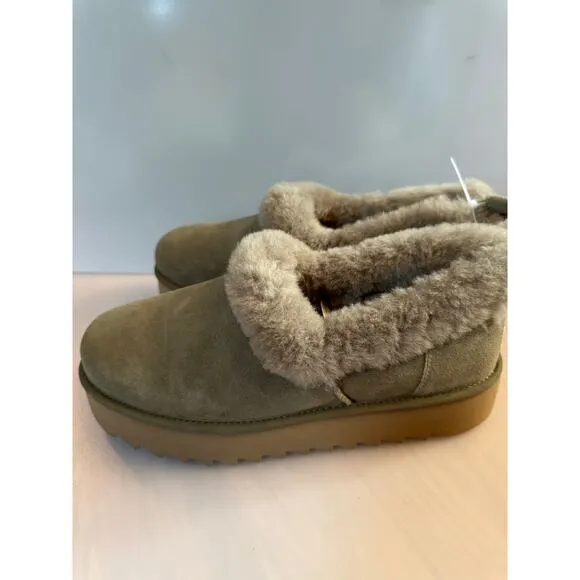 UGG NITA GENUINE SHEARLING COLLAR SLIPPERS IN ANTILOPE USSIZE 11 (new)