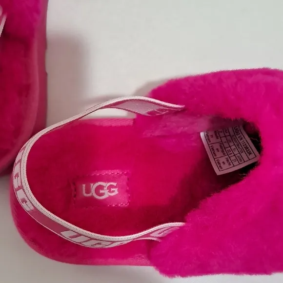 UGG Pink Fluffy Slippers