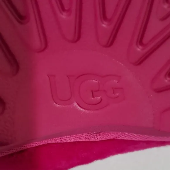 UGG Pink Fluffy Slippers