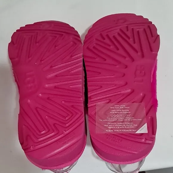 UGG Pink Fluffy Slippers