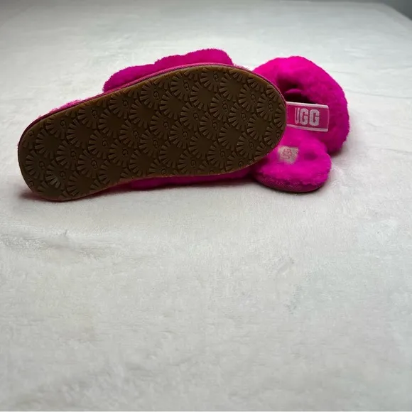 UGG Pink Fluffy Slippers