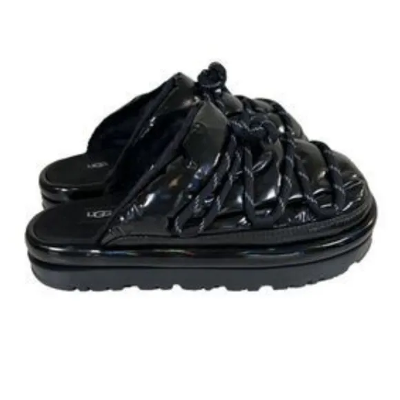 UGG SPACESLIDER HI SHINE SLIDE PLATFORM SLIPPER SHOES