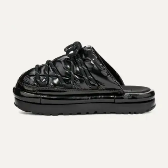 UGG SPACESLIDER HI SHINE SLIDE PLATFORM SLIPPER SHOES