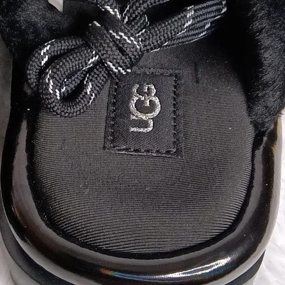UGG SPACESLIDER HI SHINE SLIDE PLATFORM SLIPPER SHOES