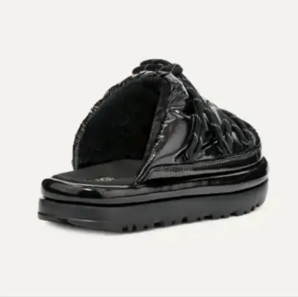 UGG SPACESLIDER HI SHINE SLIDE PLATFORM SLIPPER SHOES