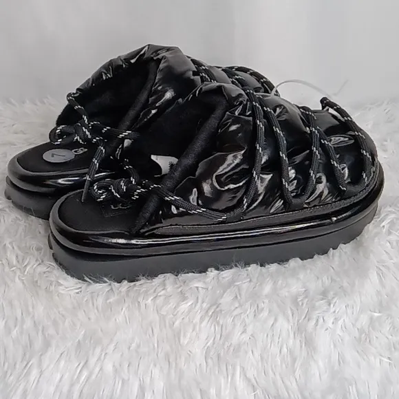 UGG SPACESLIDER HI SHINE SLIDE PLATFORM SLIPPER SHOES
