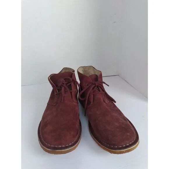 UGG Suede Leather Chukka Desert‎ Ankle Boots Casual Shoes Burgundy