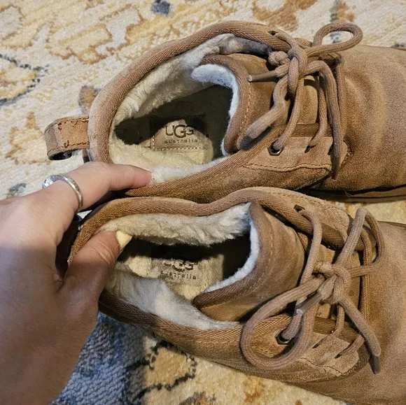 UGG Suede Neumel Lace-Up Boots