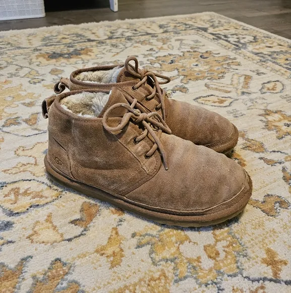 UGG Suede Neumel Lace-Up Boots