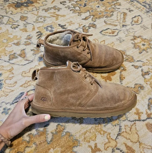 UGG Suede Neumel Lace-Up Boots