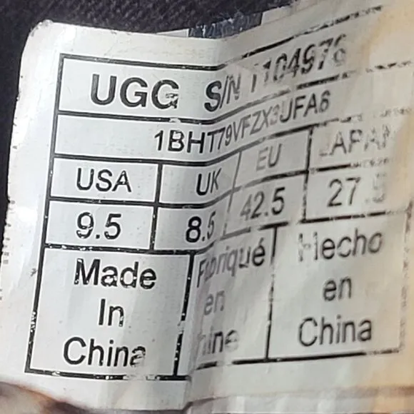 Ugg Union Men's Brown Ankle Leather Chukka Boots S/N1104976 US Size 9.5