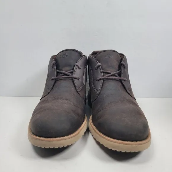 Ugg Union Men's Brown Ankle Leather Chukka Boots S/N1104976 US Size 9.5