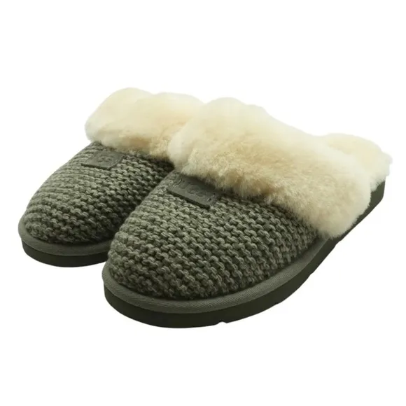 UGG® Women’s Cozy Knit Slipper in Charcoal
