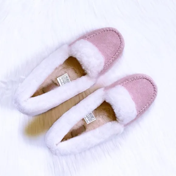 UGG Women’s Dakota Spill Seam Moccasin Slippers In Pink Cloud
