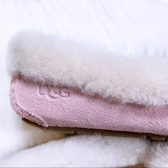 UGG Women’s Dakota Spill Seam Moccasin Slippers In Pink Cloud