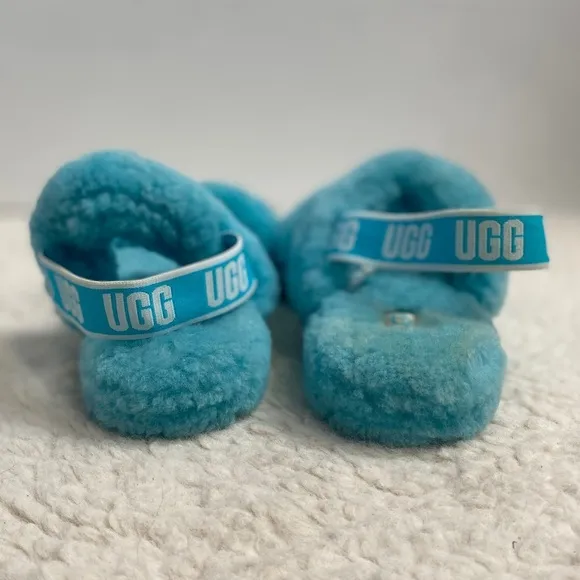 UGG Women's Shoes Sandals Oh Yeah Plushy Soft Slide Slippers Sz 5 Cozy Comfy