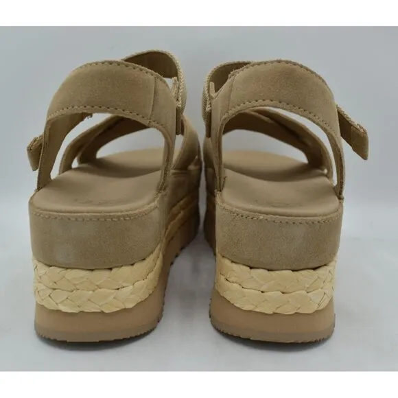 UGG Womens Size 10 Aubrey Ankle Strap Sand Platform Sandals Shoes