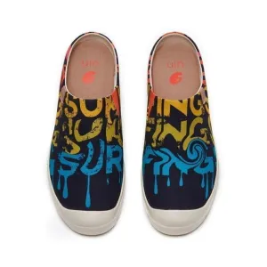 UIN Men's Slippers Lightweight Walking Casual Shoes (Street Surfing Cadiz)